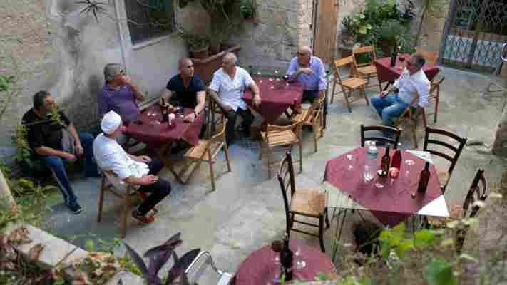 A trattoria with a hidden, ancient underworld