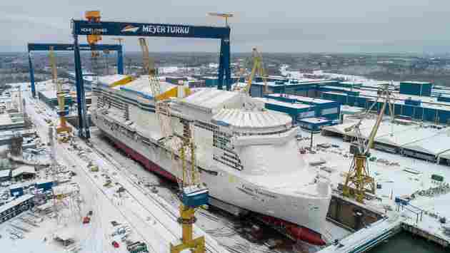 Costa Celebrates Float-Out of Costa Toscana in Finland