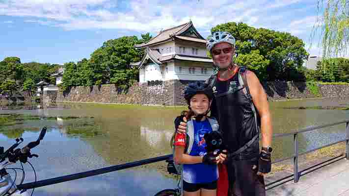 An 11-year-old New Zealander is cycling across Japan for the Rugby World Cup